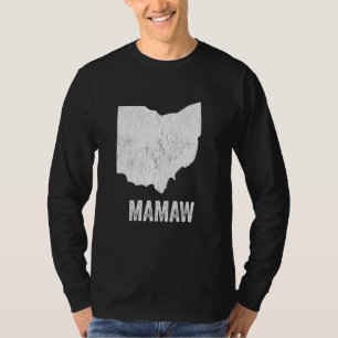 Ohio Mamaw Ohio Silhouette State Coolest Grandma T-Shirt
