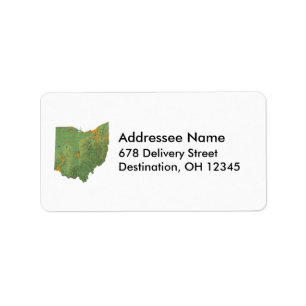 Ohio Map Address Label