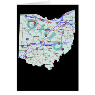 Ohio Map Card