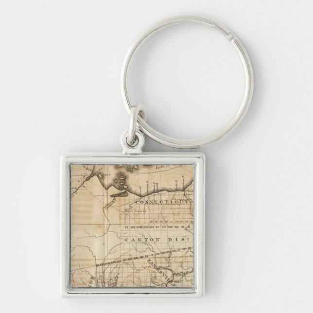 Ohio Map Key Ring (Front)
