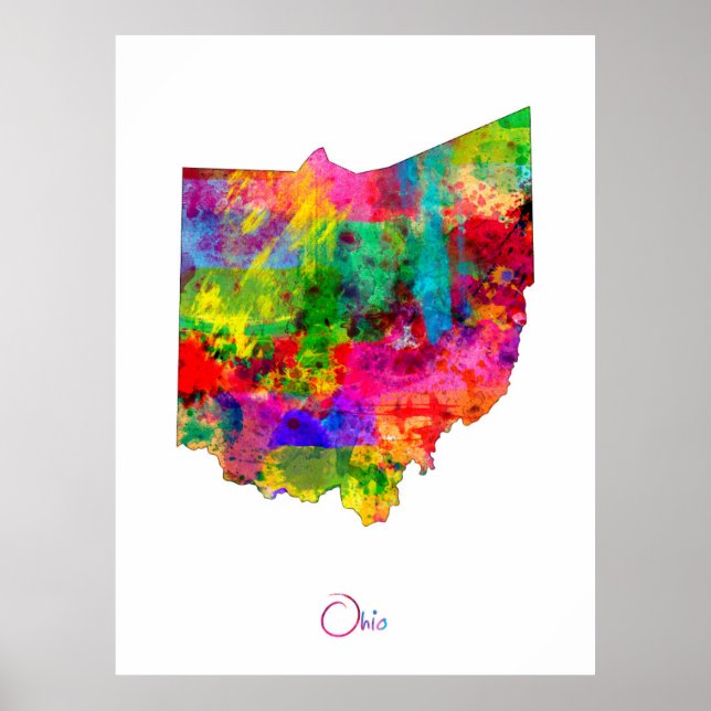 Ohio Map Poster (Front)