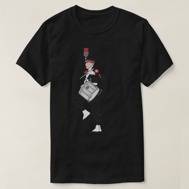 Ohio Marching Band Drummer Sticker T-Shirt (Design Front)