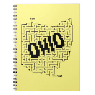 Ohio Maze Puzzle Notebook