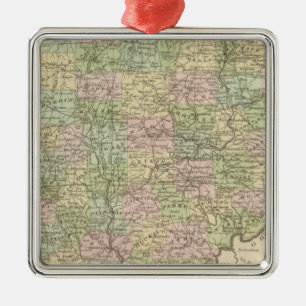 Ohio Metal Tree Decoration