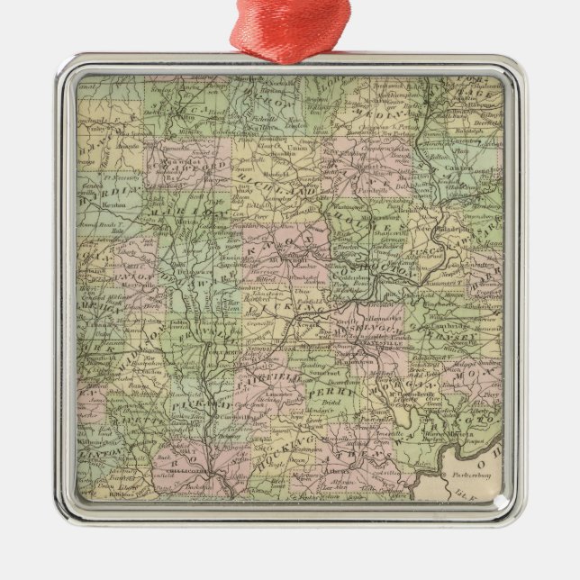 Ohio Metal Tree Decoration (Front)