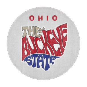 Ohio Nickname Word Art Cutting Board