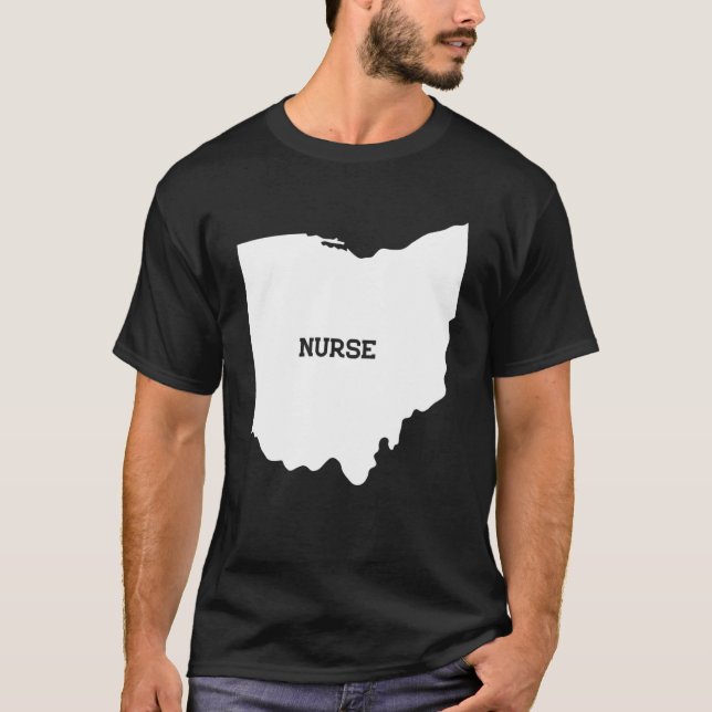 Ohio Nurse State RN CNA LPN  Appreciation T-Shirt (Front)