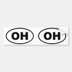 Ohio OH oval Bumper Sticker