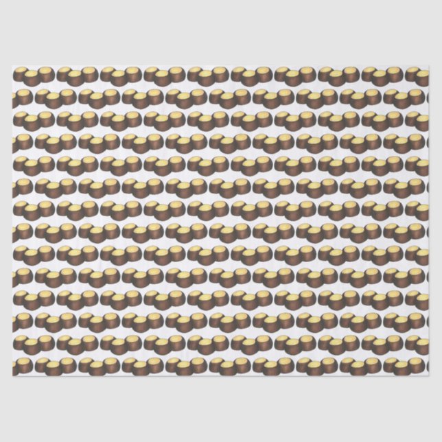 Ohio OH Peanut Butter Buckeye Buck Eye Nut Candy Tissue Paper (Front)