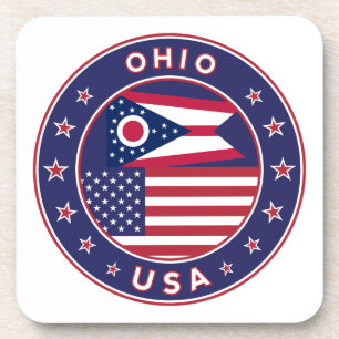 Ohio, Ohio t-shirt, Ohio sticker, phone case Coaster