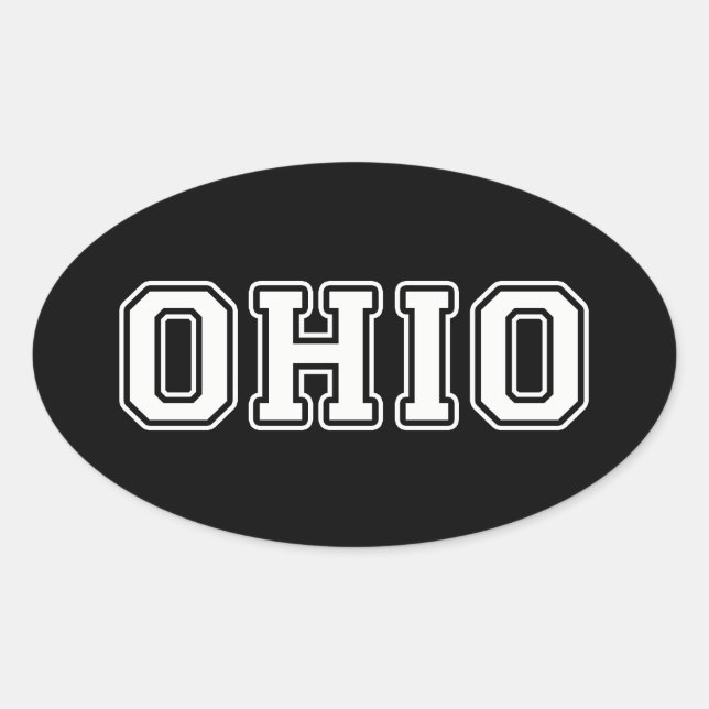 Ohio Oval Sticker (Front)