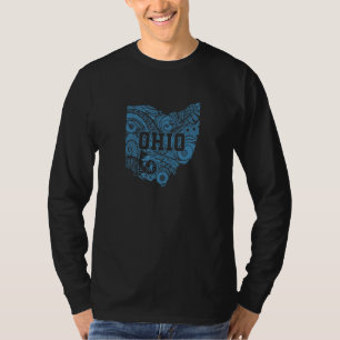 Ohio Pattern in Map USA America T-Shirt