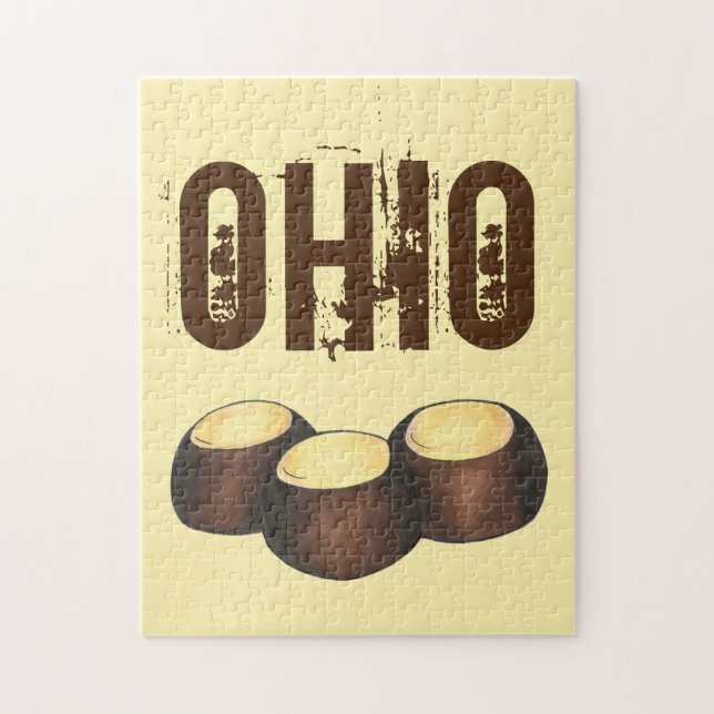 Ohio Peanut Butter Buckeye Buck Eye Classic Candy Jigsaw Puzzle (Vertical)