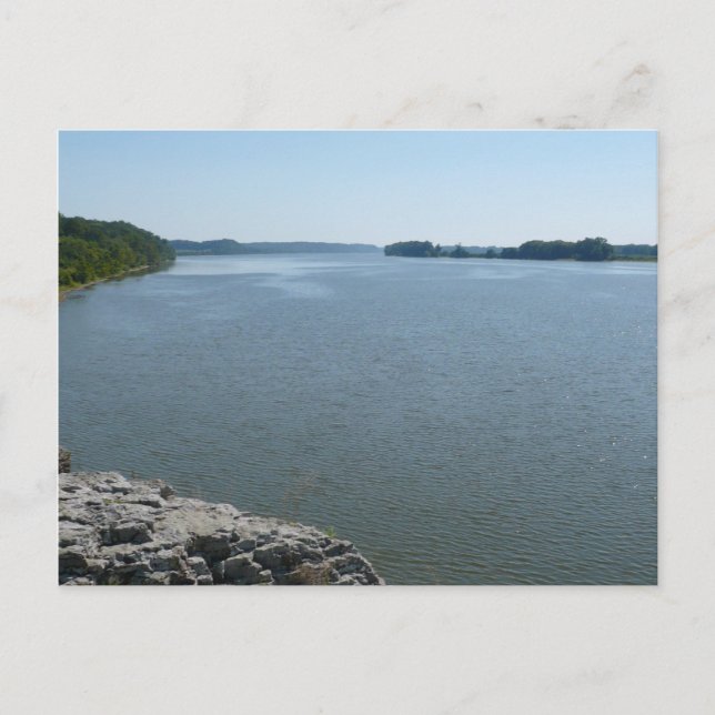 Ohio River from Gazebo Postcard (Front)