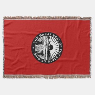 Ohio seal, American state seal Throw Blanket