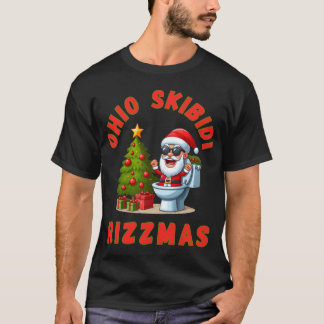 Ohio Skibidi Rizzmas Funny Christmas Rizz Gyatt Ri T-Shirt