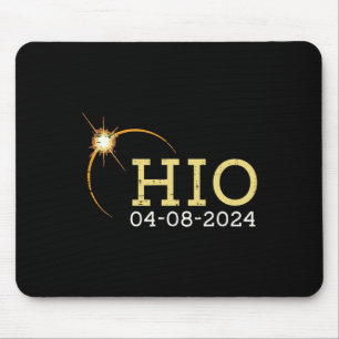 Ohio Solar Eclipse 2024 Totality April 8 Women Men Mouse Mat