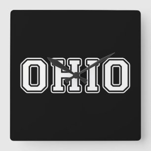 Ohio Square Wall Clock