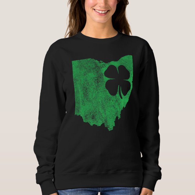 Ohio  St Patrick S Day Shamrock C  Irish Paddy S Sweatshirt (Front)