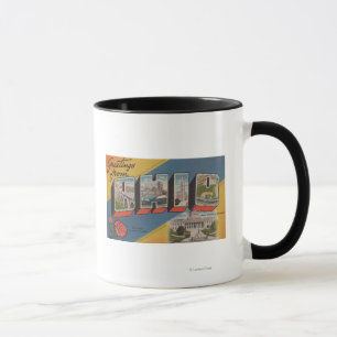 Ohio (State Capital/Flower) - Large Letter Scene Mug
