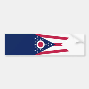 Ohio State Flag Bumper Sticker