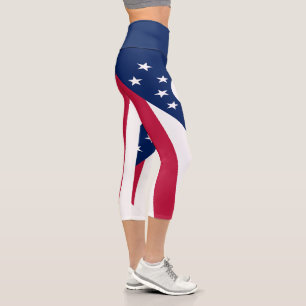 Ohio State Flag Capri Leggings