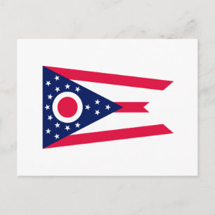 Ohio State Flag Design Decor Postcard