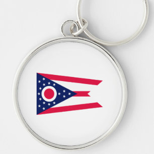 Ohio State Flag Design Key Ring