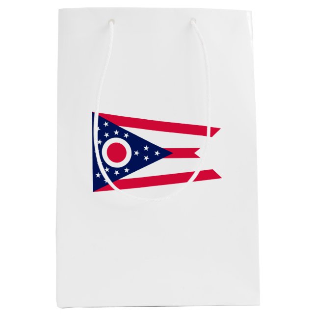 Ohio State Flag Design Medium Gift Bag (Front)