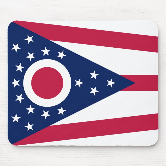 Ohio State Flag Mouse Mat (Front)