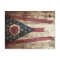 Ohio State Flag on Old Wood Grain