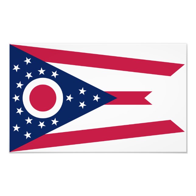 Ohio State Flag Photo Print (Front)