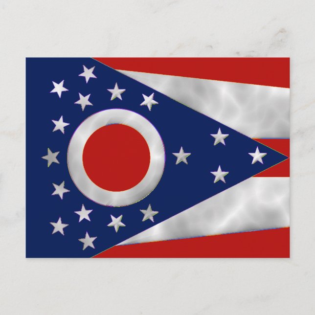 Ohio State Flag Postcard (Front)