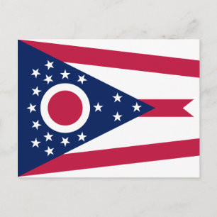 Ohio state Flag Postcard