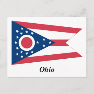 Ohio State Flag Postcard