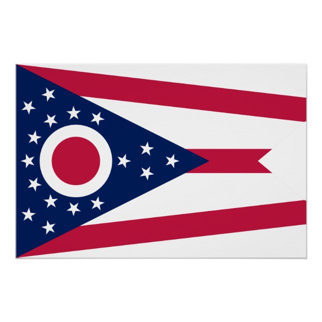 Ohio State Flag Poster (Front)