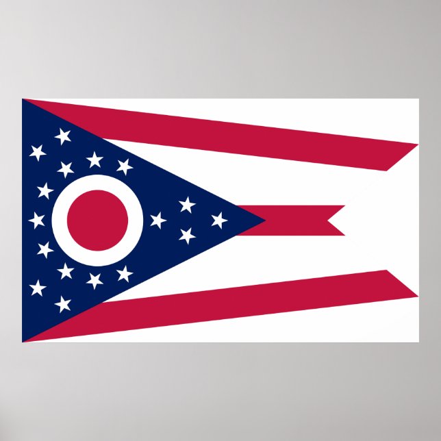 Ohio State Flag Poster (Front)