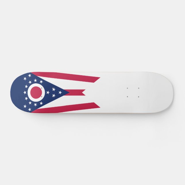 Ohio State Flag Skateboard (Horz)