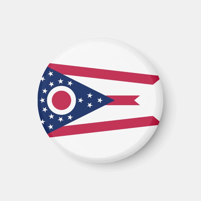Ohio State Flag USA Magnet (Front)