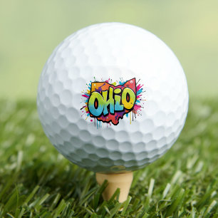 Ohio state golfing golfer golf balls