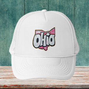 Ohio state graffiti apparel outfit clothing trucker hat