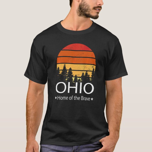 Ohio State Home Of The Brave Ohio Love T-Shirt (Front)