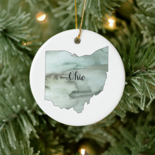 Ohio State Illustration Ornament