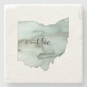 Ohio State Illustration Stone Coaster