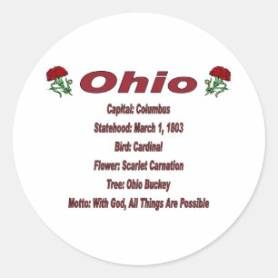 Ohio State Info Sticker