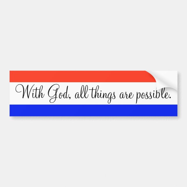 Ohio State Motto Bumper Sticker (Front)