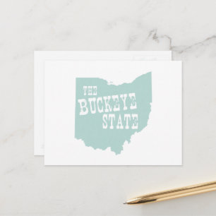 Ohio State Motto Slogan Postcard