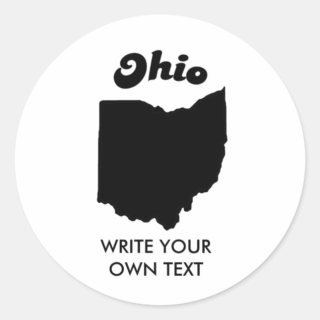 OHIO STATE MOTTO T-SHIRT CLASSIC ROUND STICKER (Front)