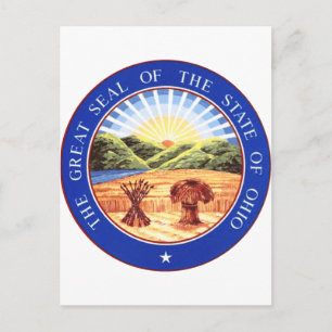 Ohio State Seal Postcard