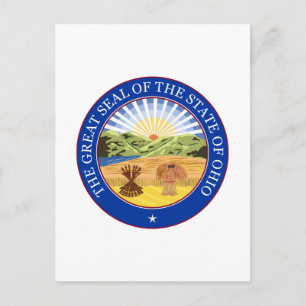 Ohio State Seal Postcard